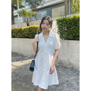 Đầm sơ mi tay ngắn