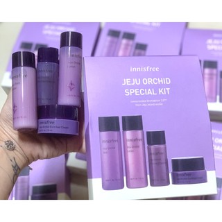 Xk60 mini size bộ innisfree jeju orchid special kit 4 món - màu tím