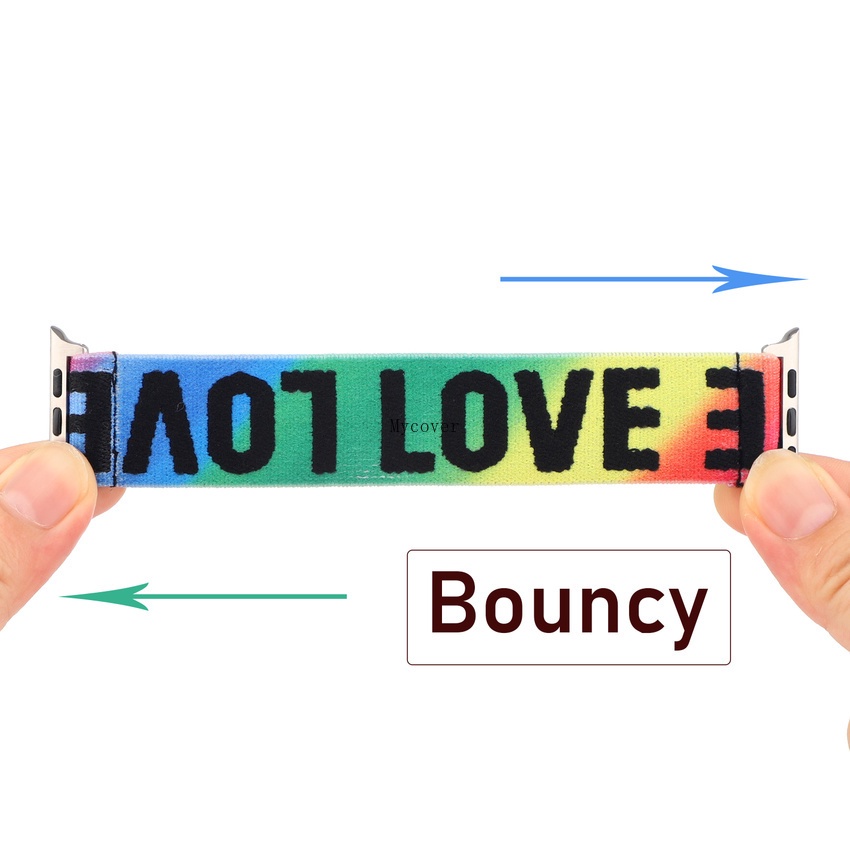 Dây Đeo Đồng Hồ Thông Minh Co Giãn Kích Thước 49mm 45mm 41mm 44mm 40mm 42mm 38mm Ultra 8 7 6 SE 5 4 3 2 1