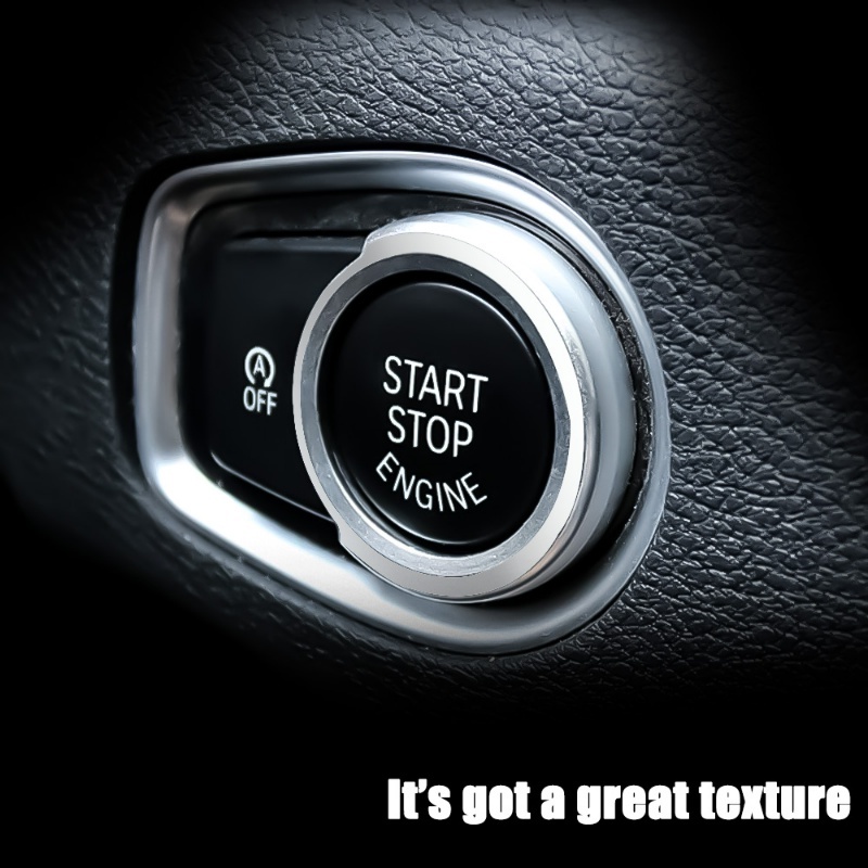 Miếng Dán Trang Trí Nút Khởi Động Xe Hơi BMW 1 / 2 / 3 / 4 series