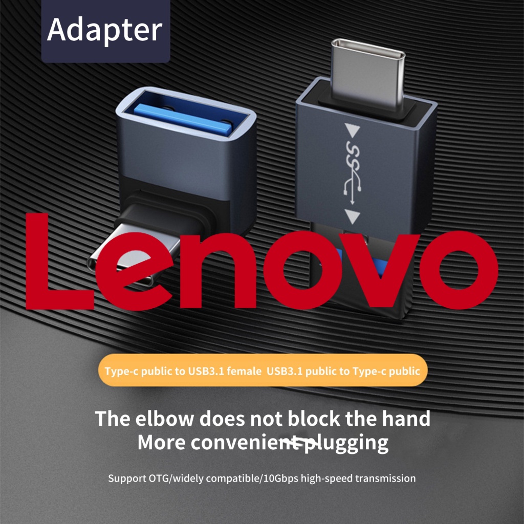 Bộ chuyển đổi dữ liệu OTG LENOVO 10Gbps từ type-C sang USB
