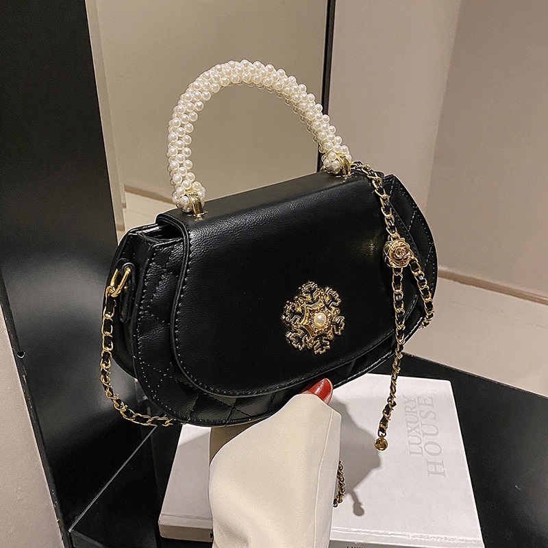 Túi Xách Đeo Vai Đính Ngọc Trai Phong Cách Thời Trang Hàn Quốc Dành Cho Nữ