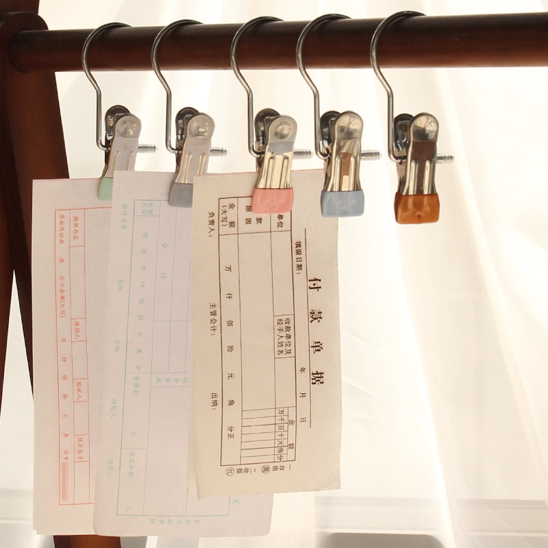 Giá Đỡ Kẹp Túi Snack / Mũ / Khăn Tắm Đa Năng Bằng Thép Không Gỉ