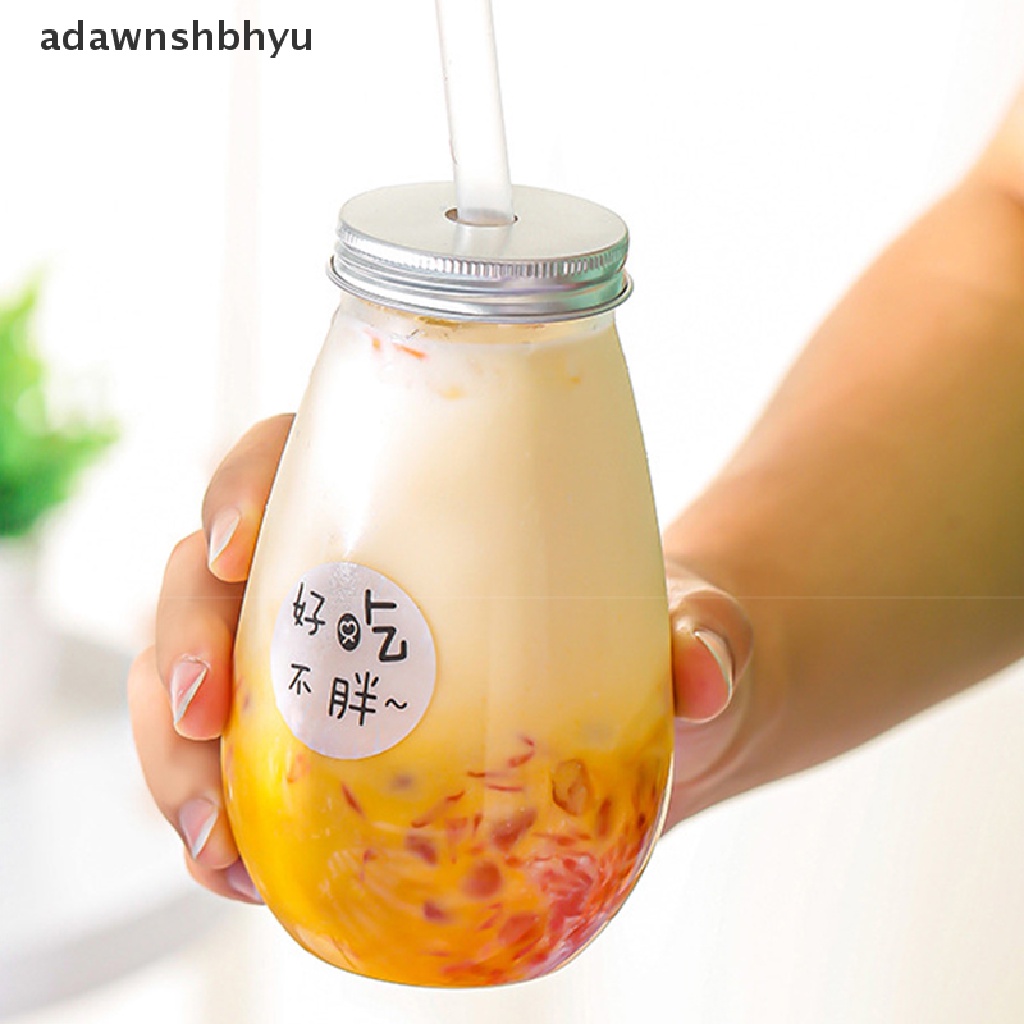 Cốc Uống Nước Bằng Nhựa Trong Suốt Kèm Ống Hút Tiện Lợi