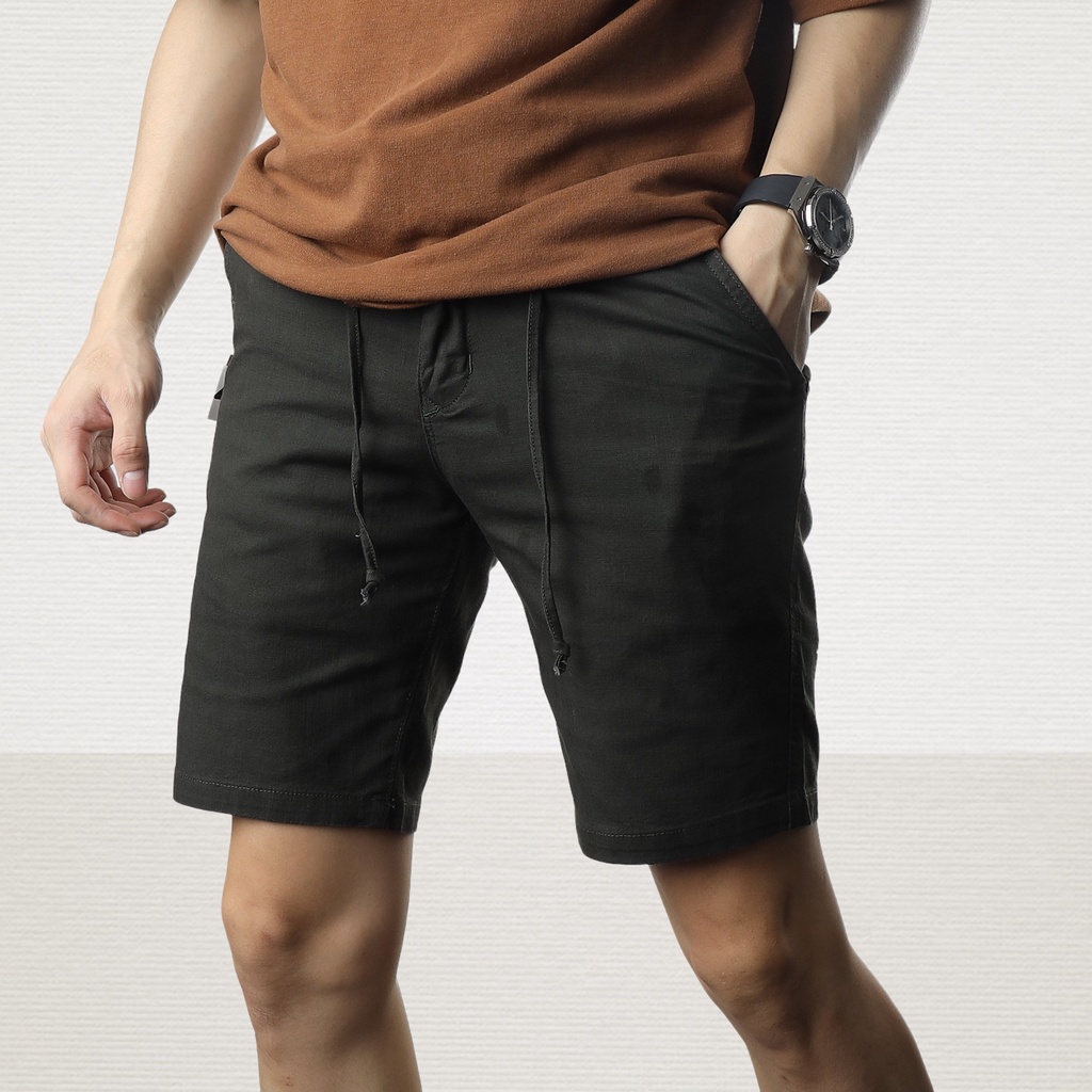 Quần short kaki ZARA lưng thun dây rút cao cấp S29