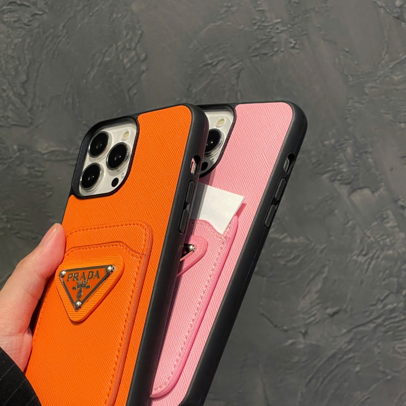 Ốp Điện Thoại Màu Trơn Có Ngăn Đựng Thẻ Sang Trọng Cho iPhone 14 13 12 11 Pro Max XS XR X 8 7 Plus Edge