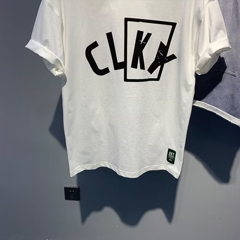 Áo Thun Ngắn Tay Dáng Rộng In Hình Giản Dị Thời Trang Dành Cho Nam