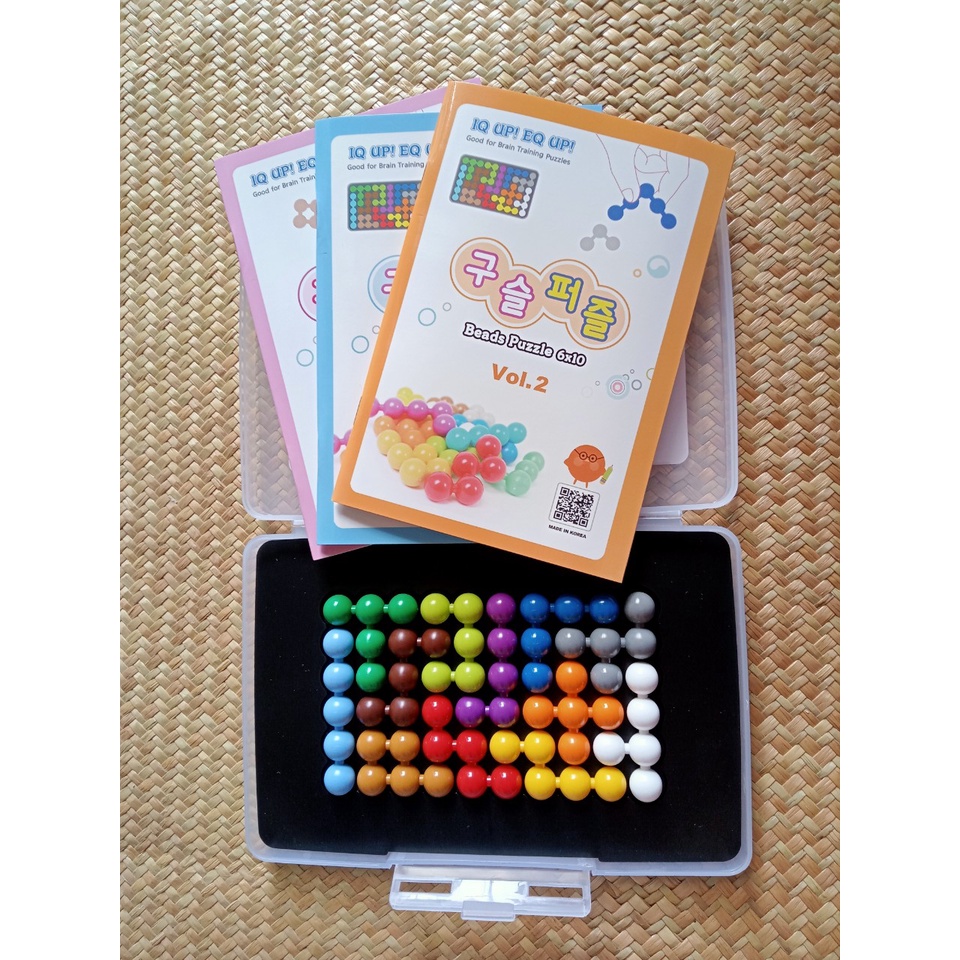 [Bộ mới 3 sách]  Đồ chơi Puzzlia Beads Puzzle 6x10