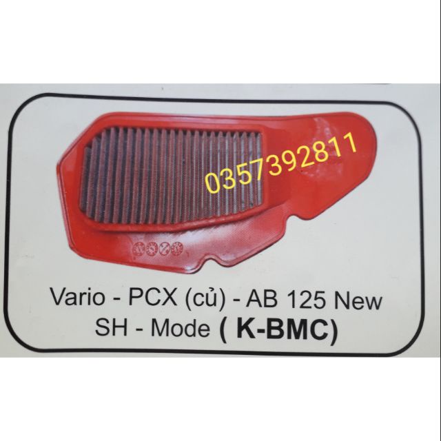 Lọc gió độ lưới thép cho xe Vảio - PCX(cũ) - AB 125 new - Sh mode (K-BMC) - VJC SÀI GÒN