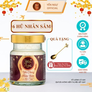 Yến ngự - chưng nhân sâm - tổ yến khánh hòa chưng sẵn - 30% yến thô - hũ 70ml