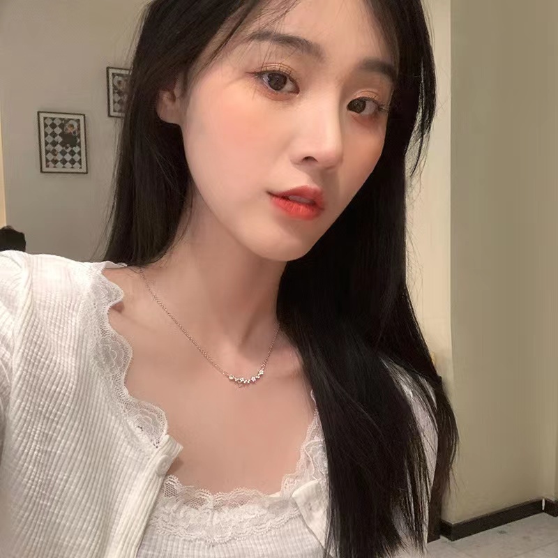 Vòng cổ Xương Quai Xanh Hình Ngôi Sao Đính Đá zircon Thời Trang Hàn Quốc Cho Nữ