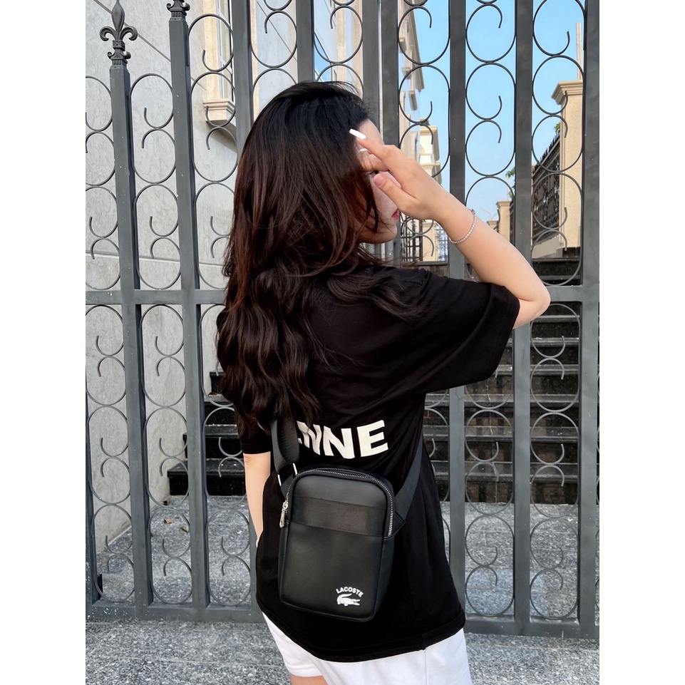 Túi đeo chéo nữ mini LACOSTE SLING New 2023 chất liệu si mềm mại siêu bền B69