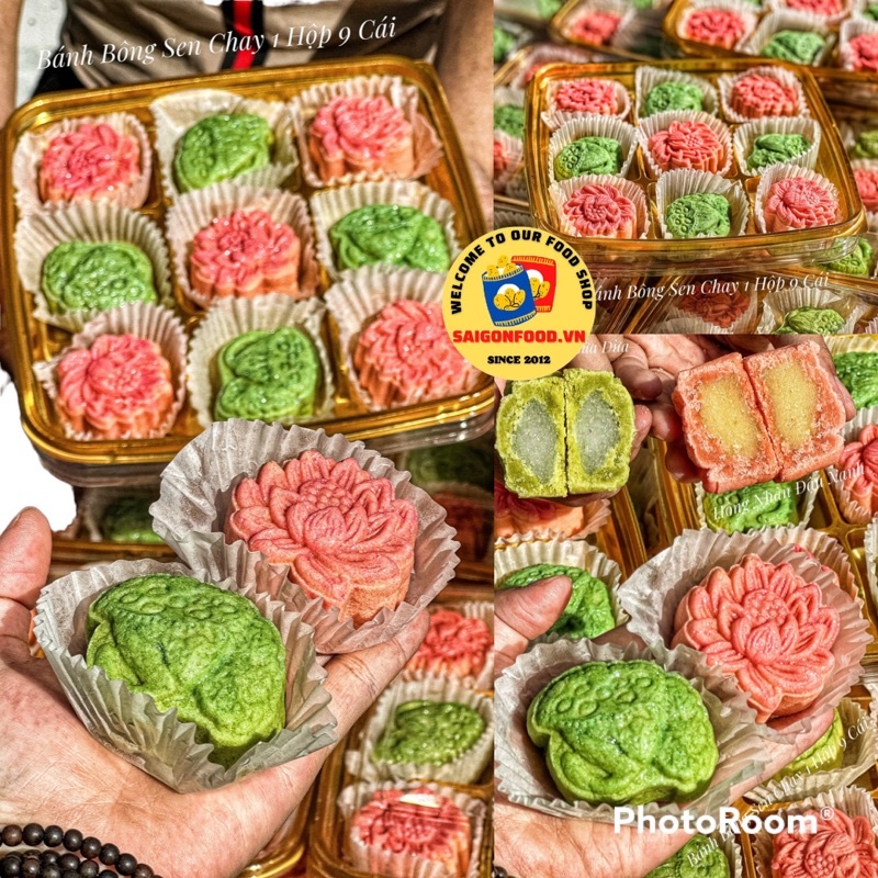 Hộp 9 Bánh Mix Nhân Đậu Xanh & Sữa Dừa