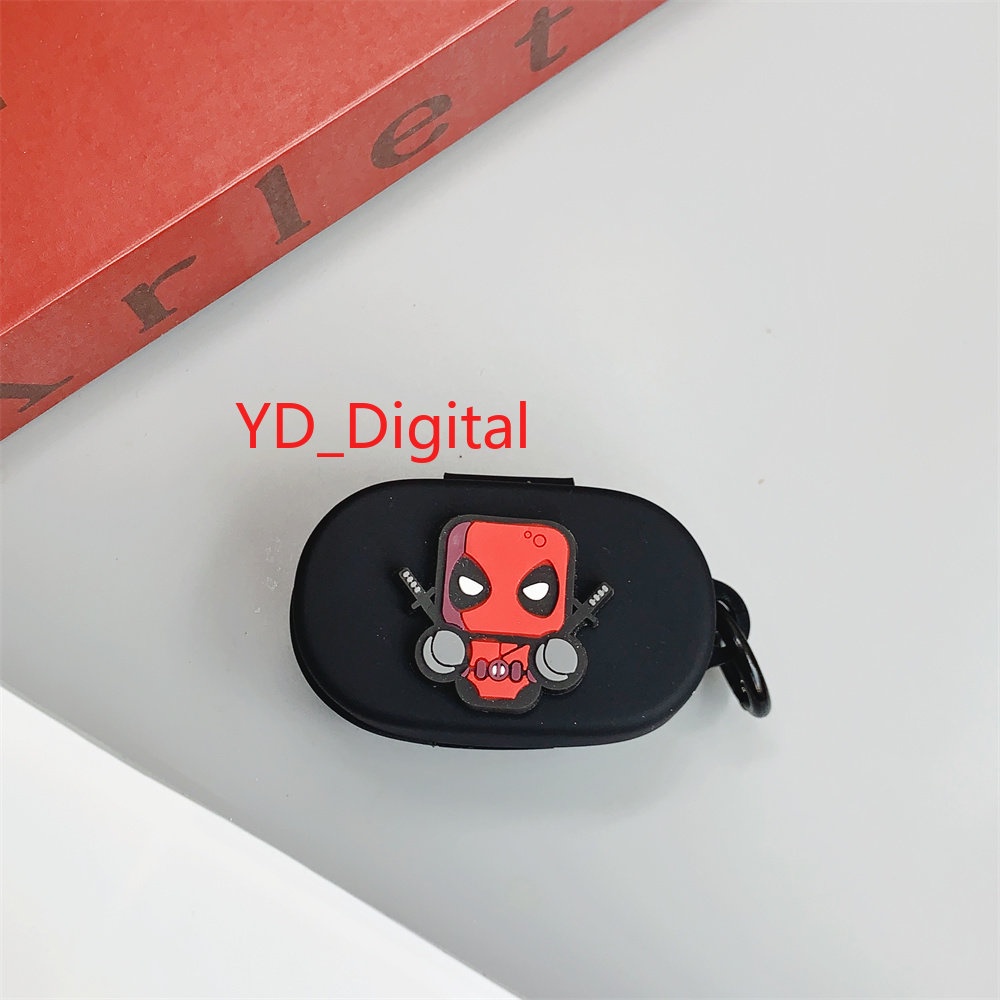 Vỏ Bảo Vệ Hộp Sạc Tai Nghe Soundpets True Free 2 / Air 3-Deluxe HS Chống Sốc Chống Rơi Kèm Móc Khóa Hình Quả Bơi