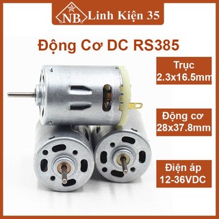 Động cơ dc rs385 12-36vdc, tốc độ cao