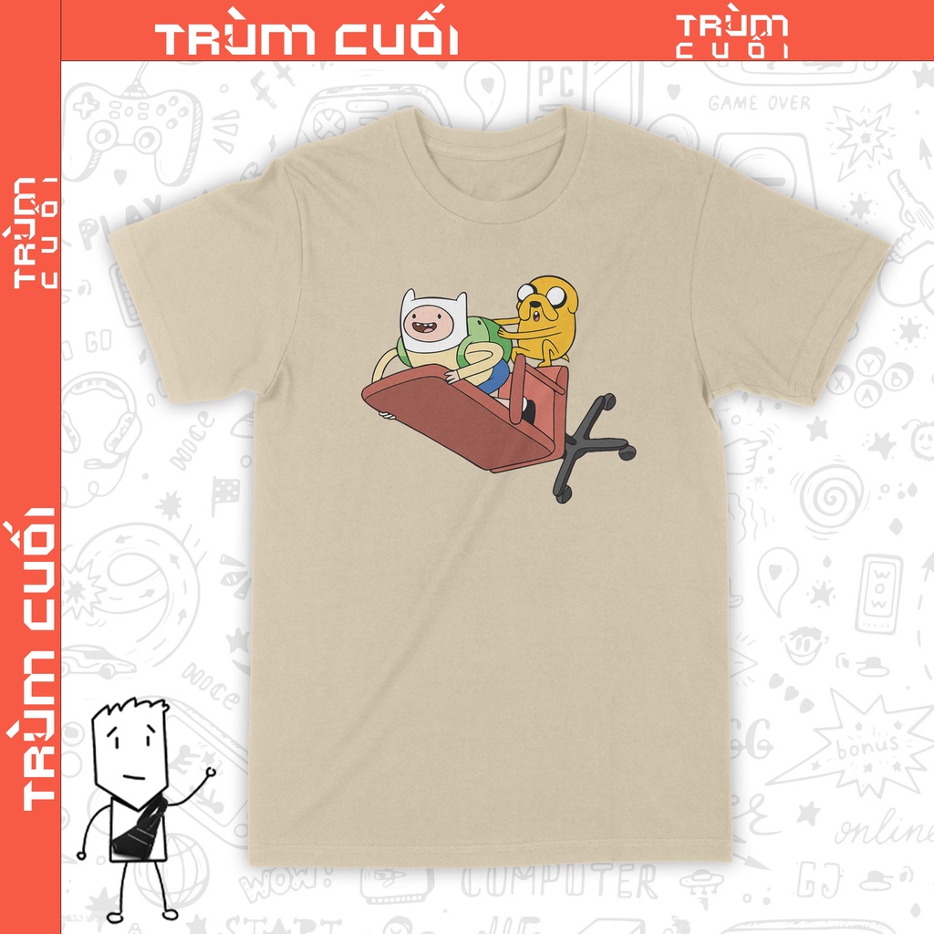 Áo thun Adventure time, Trùm cuối Cartoon Cine, Unisex Cotton 100% 2 màu nam nữ 0209