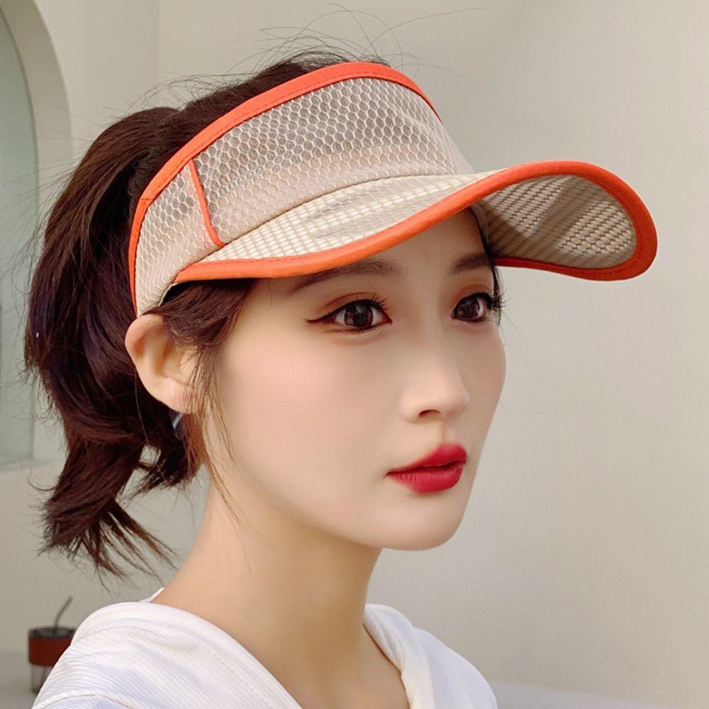 SUMU Mũ Lưỡi Trai Hở Chóp Phối Lưới Thoáng Khí Chống Tia Uv