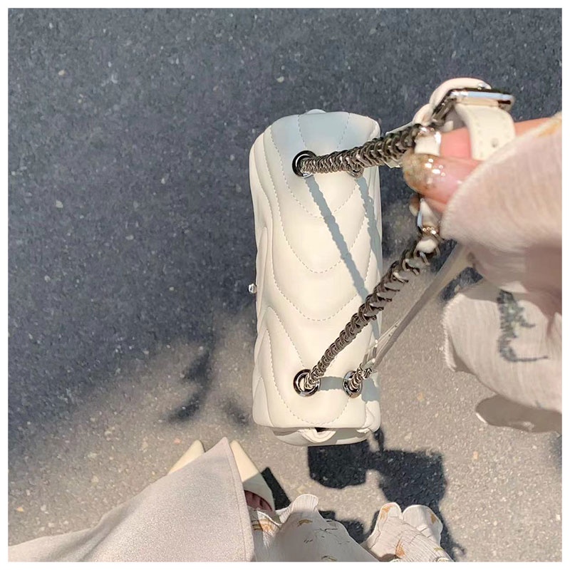 Nallcheer Túi Xách Đeo Vai Dây Xích Thêu Họa Tiết Thời Trang Cao Cấp Dễ Phối Đồ Cho Nữ