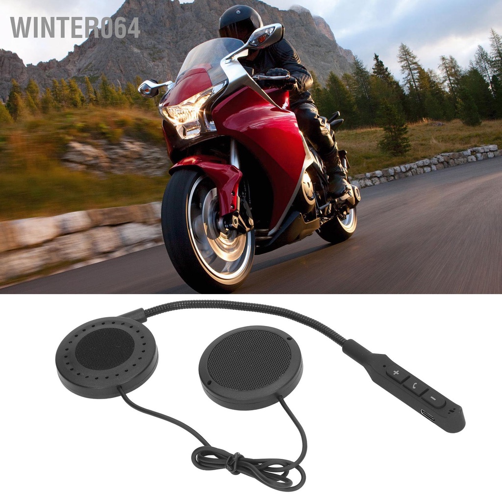 Winter064 Mũ bảo hiểm xe máy Tai nghe Bluetooth Điều khiển cuộc gọi rảnh tay không thấm nước 5.0