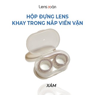 Hộp đựng kính áp tròng LENS XOẮN hộp đựng lens nắp xoáy trong suốt HỘP TRONG NẮP VIỀN VẶN