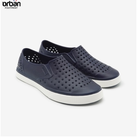 Giày nhựa URBAN nam nữ đi mưa đi biển D2201 màu xanh trắng