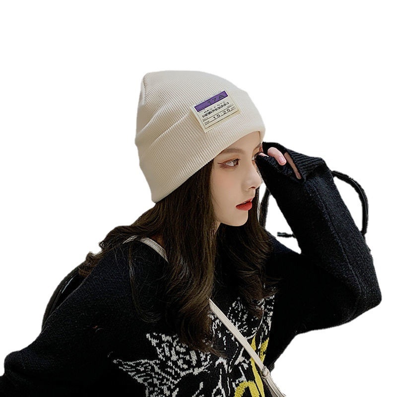 Mũ Len Dệt Kim Bảo Vệ Tai Phong Cách Đường Phố Hàn Quốc ins Dành Cho Bạn Nữ