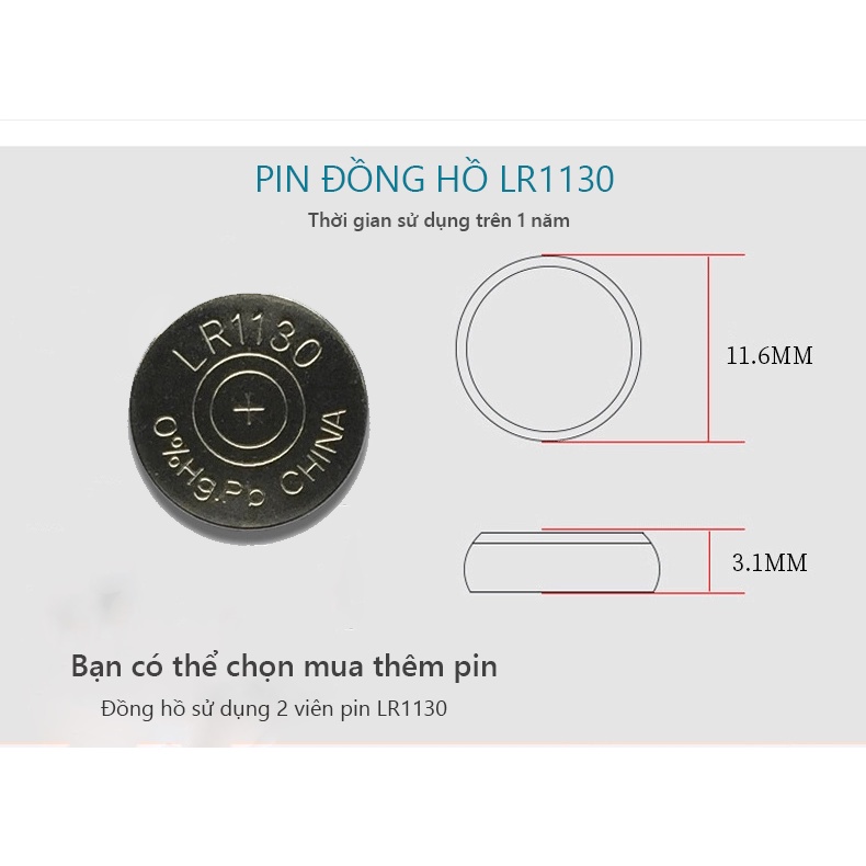 Đồng hồ nam nữ Led LP22 kiểu dáng phi hành gia dây cao su êm tay thời trang cá tính