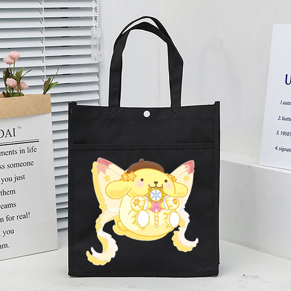 Cinnamoroll Túi Vải oxford Chống Thấm Nước Sức Chứa Lớn Họa Tiết Hoạt Hình melody kitty Dễ Thương Cho Học Sinh