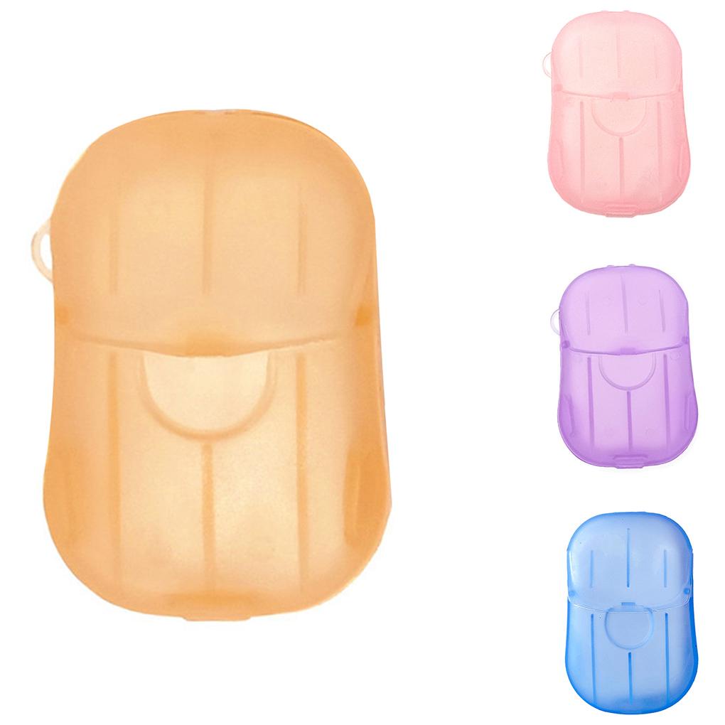 Hộp 1 / 10 Tờ 20 Miếng Xà Phòng Giấy Dùng Một Lần Tiện Dụng Khi Đi Du Lịch