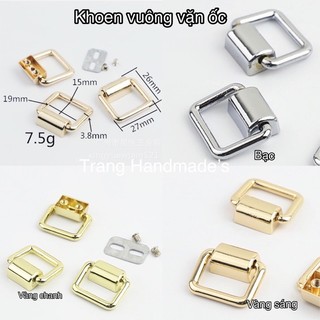 Khoen vuông vặn ốc -túi xách