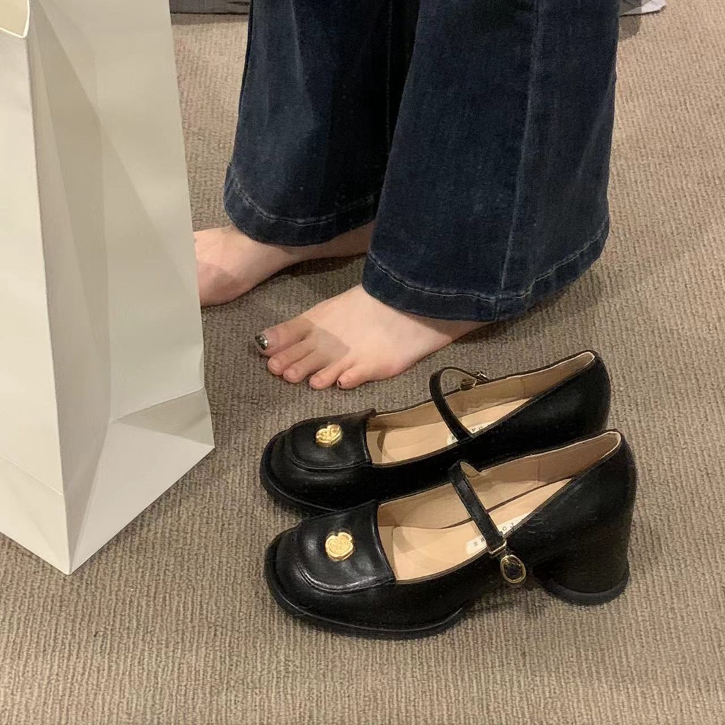 Giày Cao Gót Mary Jane Thiết Kế Mới Thời Trang Dành Cho Mùa Xuân 2023