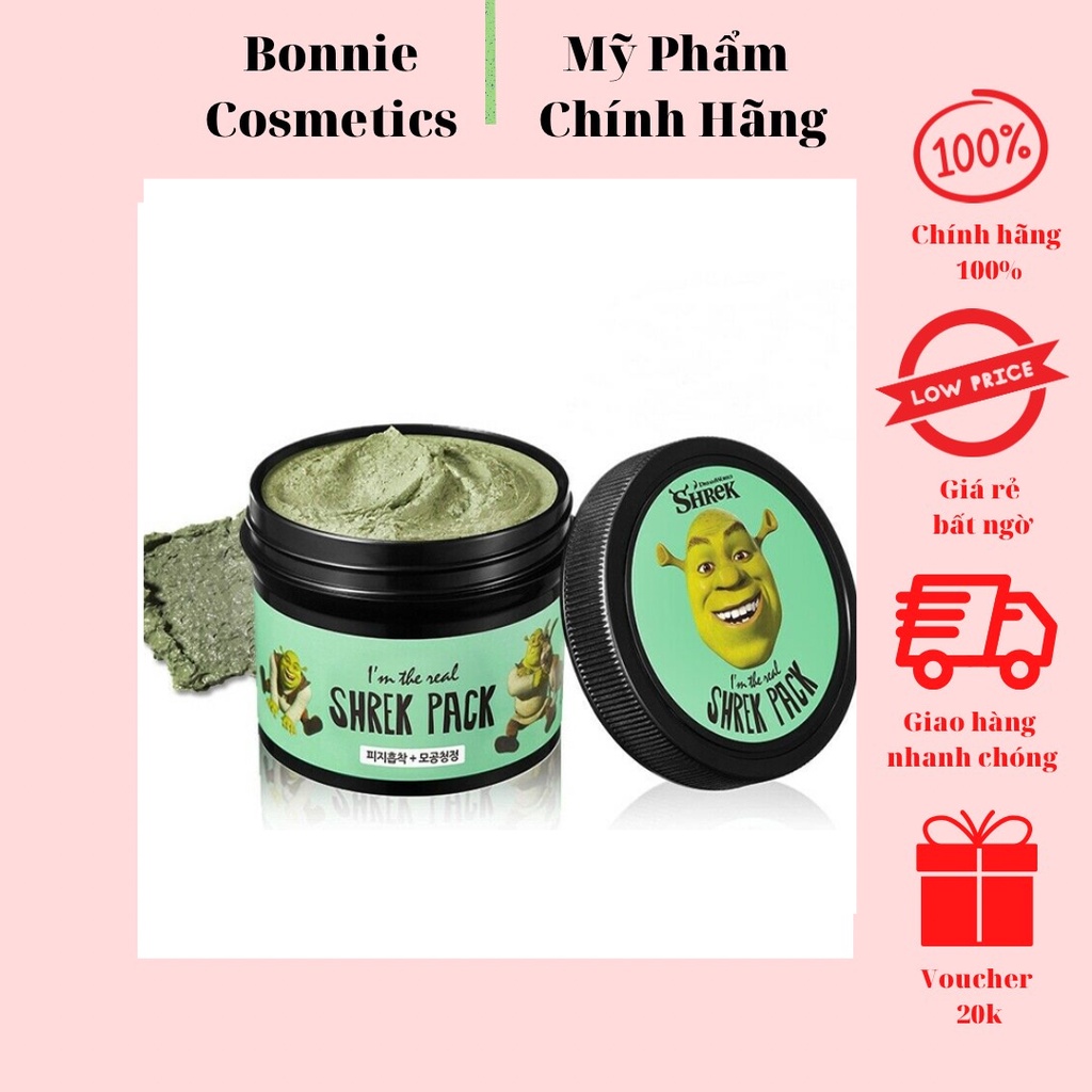 Mặt Nạ Đất Sét Bùn Ngon Chiết Xuất Bạc Hà I’m The Real Shrek Pack 110g
