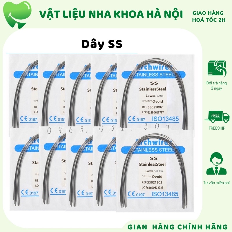 Dây ss chỉnh nha Dây cung ss niềng răng - NHA KHOA HÀ NỘI