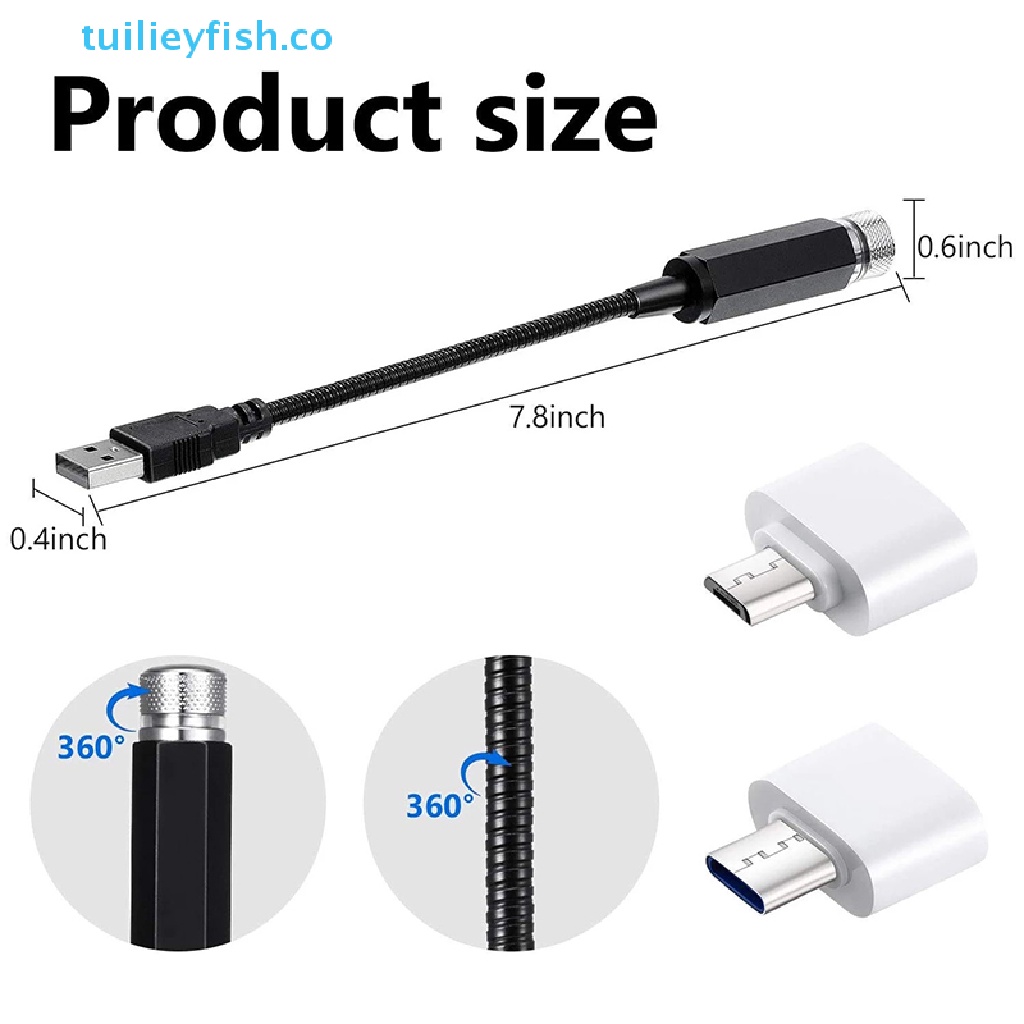 Đèn LED Chiếu Hình Cá Dải Ngân Hà 5V Kết Nối USB
