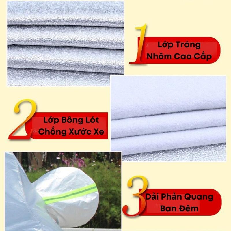 Bạt Phủ Ô Tô, Bạt Phủ Xe Ô Tô 3 Lớp Cao Cấp Chống Mưa, Chống Nắng, Chống Cháy | BigBuy360 - bigbuy360.vn