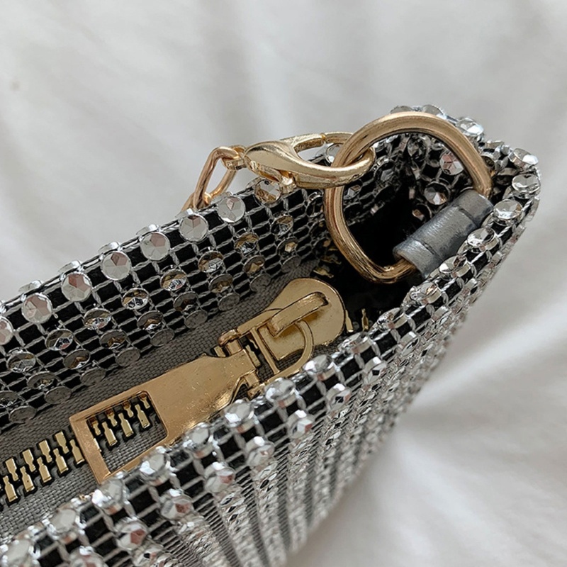 Túi Đeo Chéo Vai Lấp Lánh Dây Xích Dành Cho Nữ Dự Tiệc Cocktail