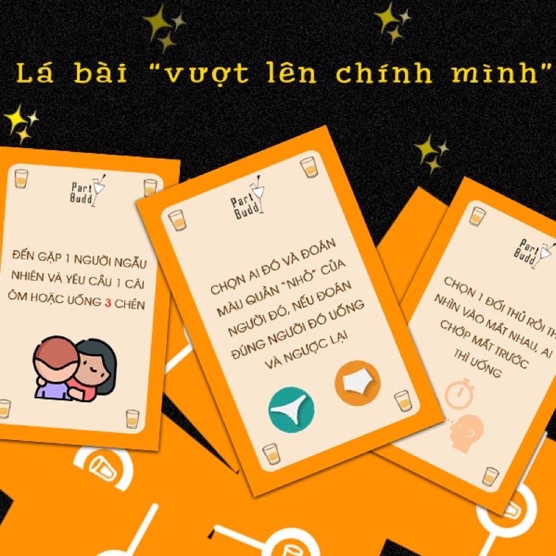 Bộ bài nhậu CHUẾNH CHOÁNG 70 LỆNH