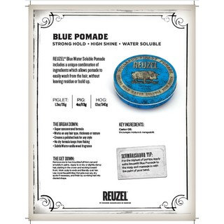 [CHÍNH HÃNG] Tạo kiểu tóc Reuzel Blue Pomade