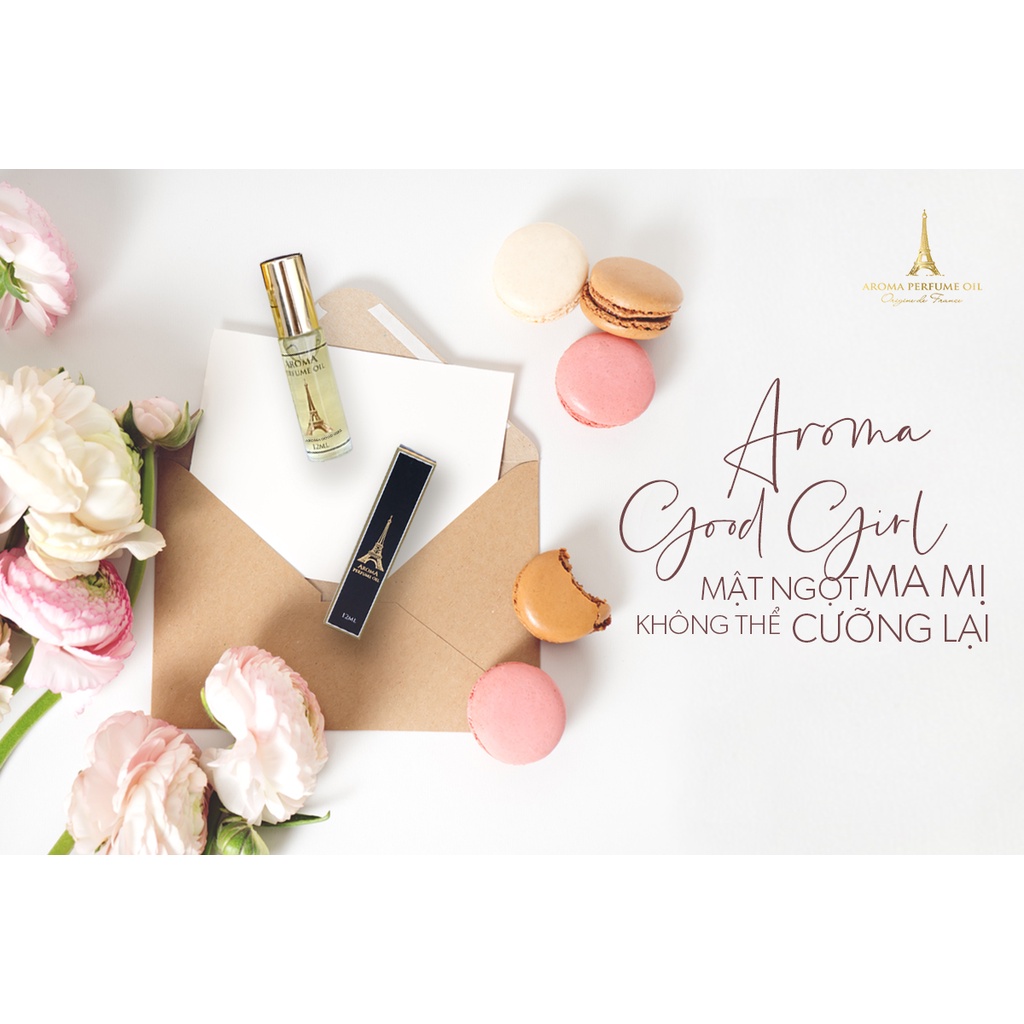 Nước Hoa Pháp Aroma Good Girl Cao Cấp Nữ Tính, Gợi Cảm, Ngọt Ngào, Lôi Cuốn - 12ml