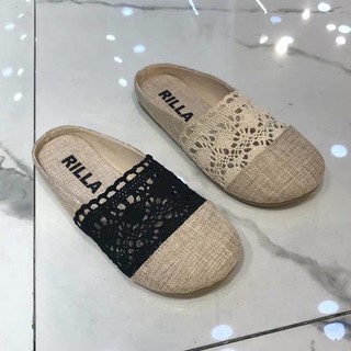 Order - Giày lười vải phối ren ( Ảnh thật ở cuối )