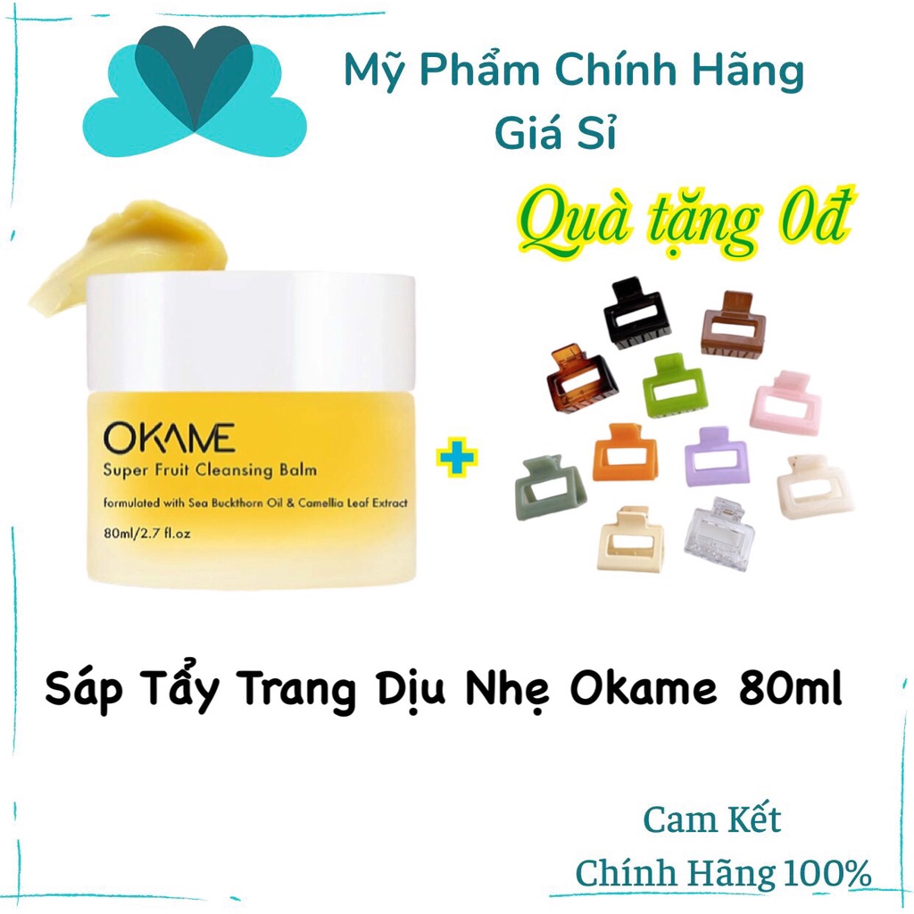 Sáp Tẩy Trang Cho Da Nhạy Cảm Và Mẹ Bầu Okame Super Fruit Cleansing Balm 80ml