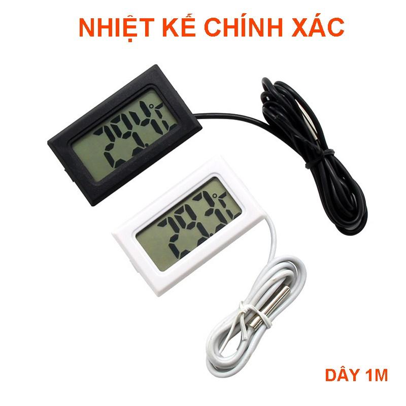 Nhiệt kế điện tử có dây dài 1 mét đo nhiệt độ nước hồ cá -phụ kiện hồ cá thủy sinh