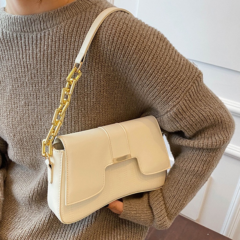 Túi đeo vai IELGY phối màu tương phản thiết kế thời trang cao cấp