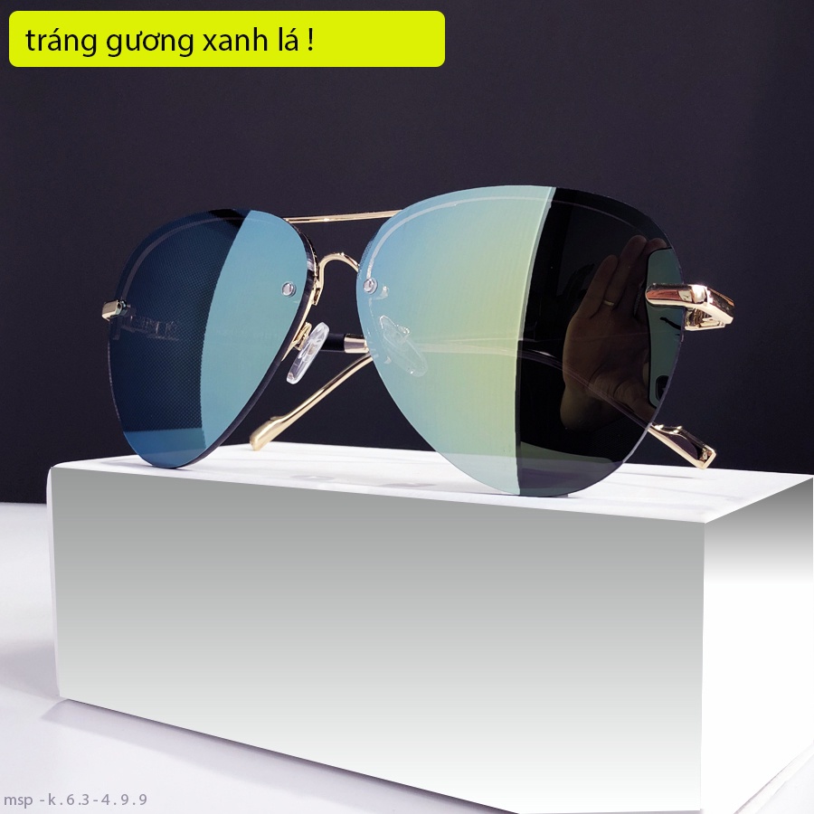 Kính Râm Mát  Tráng gương ⚜️FREE SHIP⚜️- Kính Mắt tráng gương xanh  - Hàng Unisex - Chống UV400 - Hàng siêu cấp