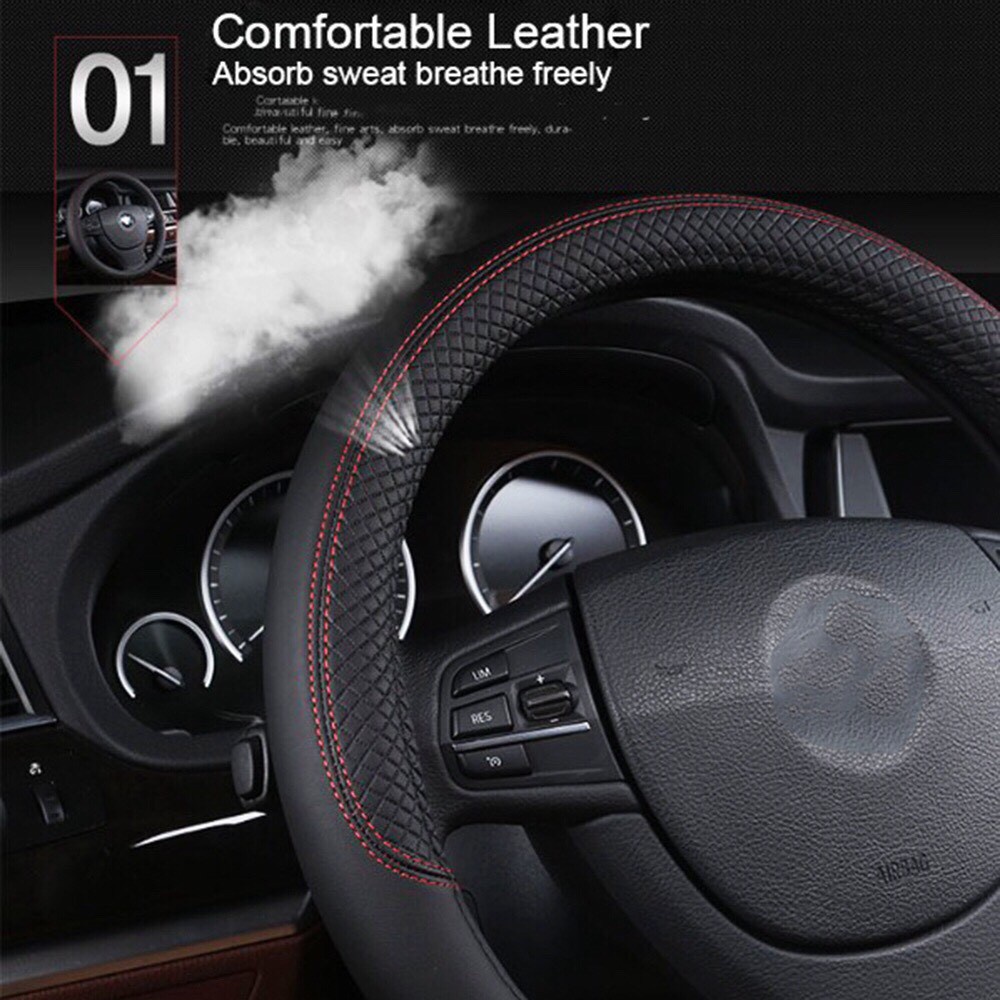 Bọc vô lăng ô tô giá rẻ, chất lượng, phù hợp cho mọi dòng xe con P068