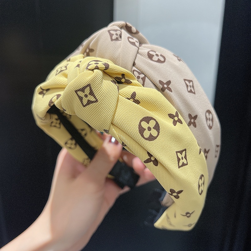 Băng Đô Dệt Kim Bản Rộng In Họa Tiết Hoa Phong Cách Châu Âu Cổ Điển Tươi Mới Cho Nữ