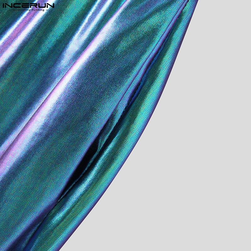 Quần INCERUN cạp cao màu flash phối lông thời trang cá tính