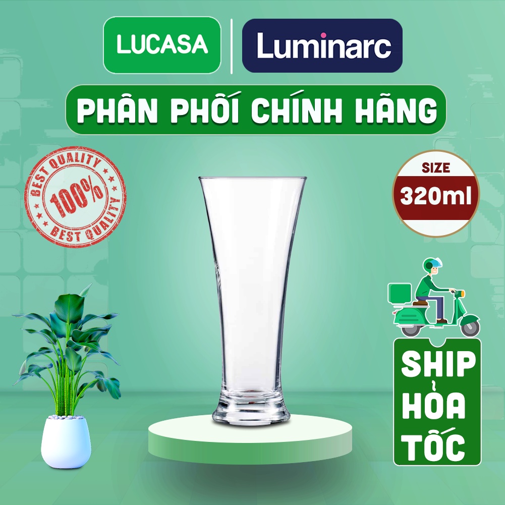 Bộ 6 Ly Thủy Tinh Luminarc Martigues 320ml - Loại Cao BOL2593 | Phân Phối Chính Hãng