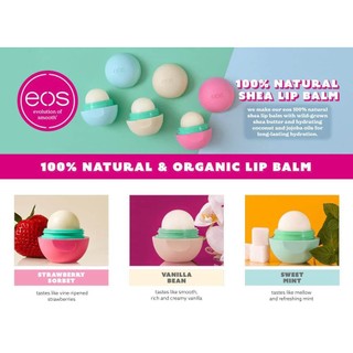 Mẫu mới Son trứng dưỡng môi Eos natural shea smooth lip balm