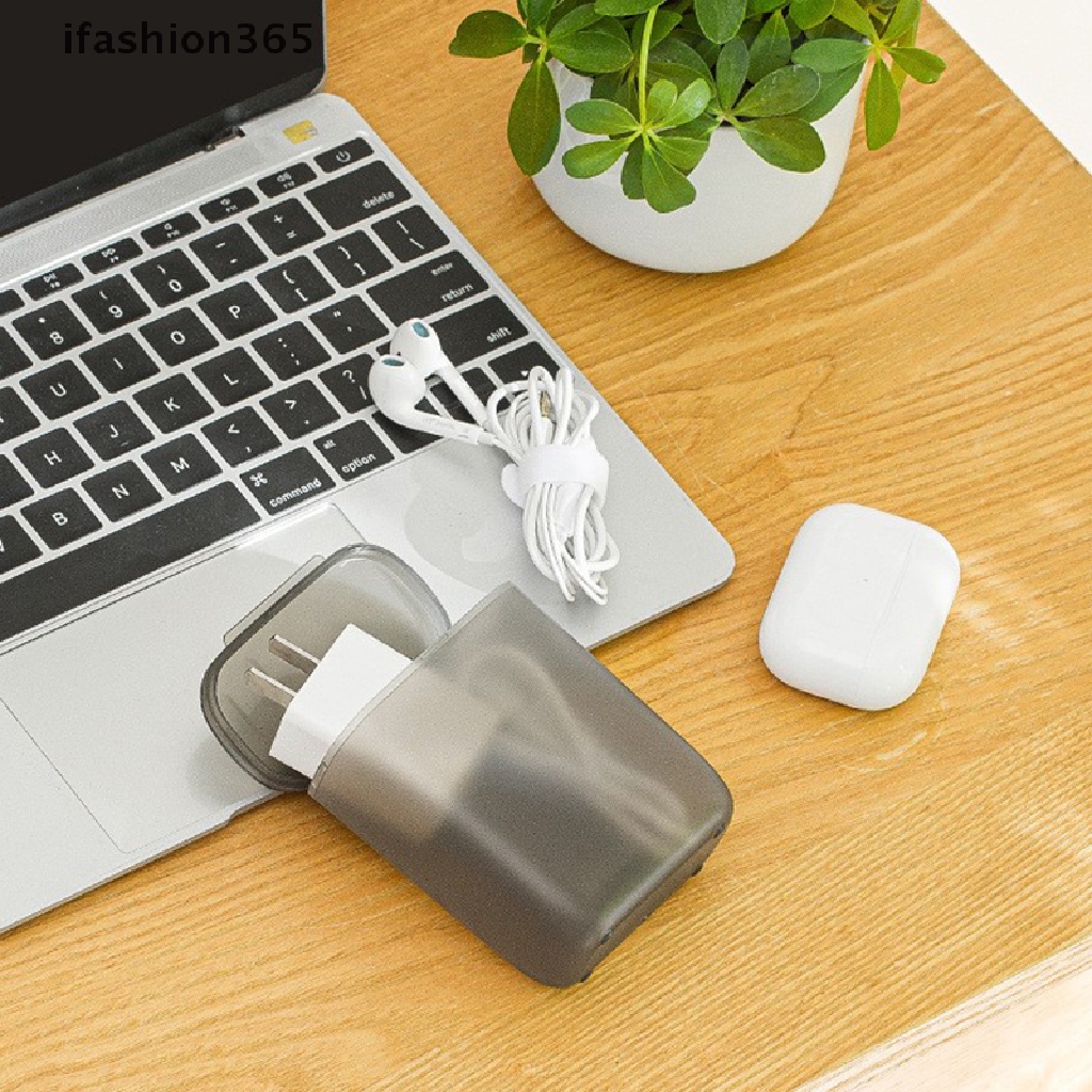 Hộp Đựng Dây Cáp Tai Nghe / Trang Sức / Son Môi Chống Bụi Tiện Dụng Khi Đi Du Lịch ifashion365